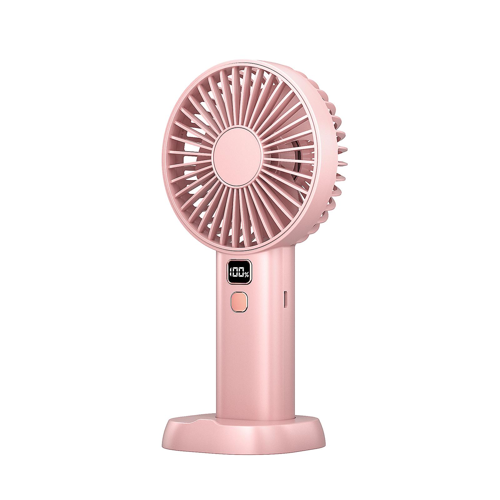 Ymj-f6 Digital Display Handheld Fan Portable Personal Fan With 3600mah Rechargeable Battery 4 Speeds Usb Desk Fan For Indoor Office Outdoor Camping Tr