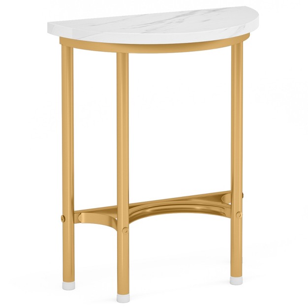 Tribesigns 20 x27 x27 Half Round Side Table