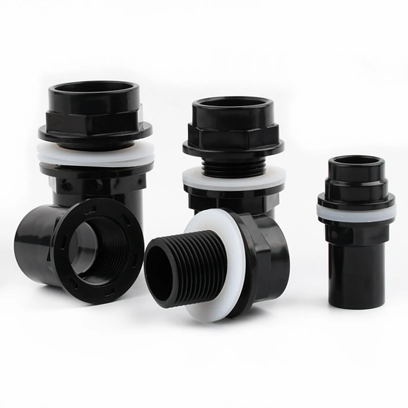 20 50mm PVC Pipe Thicken Fish Tank  Drainage Connector Garden Drain UPVC Pipe Adapter Water Supply Pipe Fittings