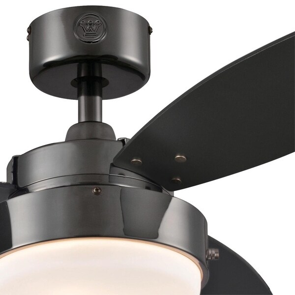 Westinghouse Lighting Alloy 3-Blade Indoor Ceiling Fan with LED Light Fixture and Opal Frosted Glass Shopping - The Best Deals on Ceiling Fans | 39655610