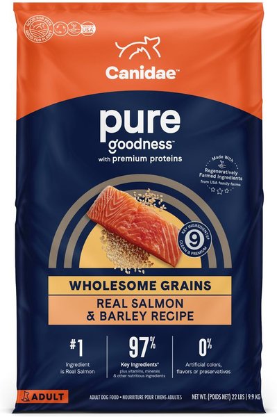 CANIDAE Pure Goodness Real Salmon and Barley Recipe Adult Dry Dog Food