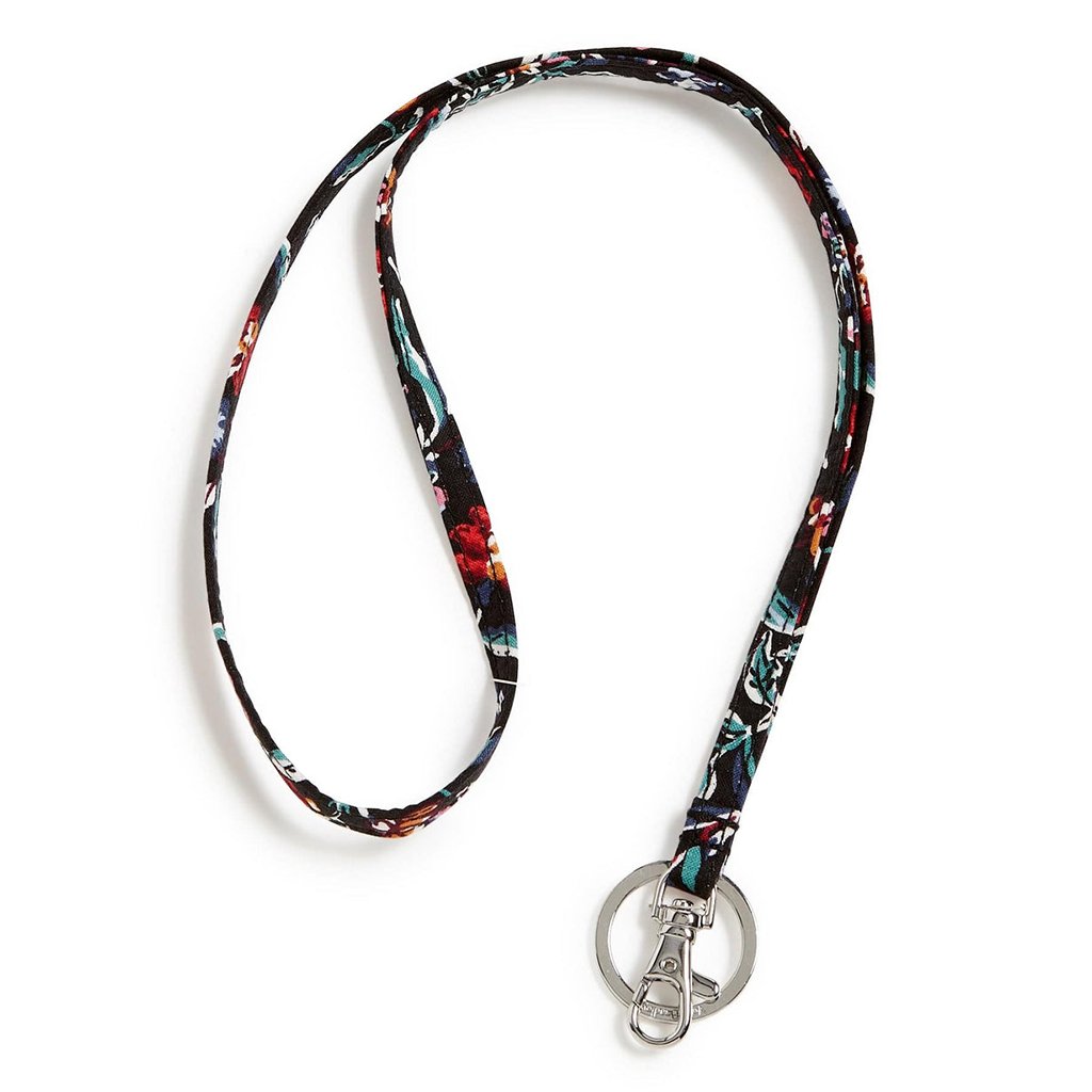 Vera Bradley  Lanyard in Perennials Noir