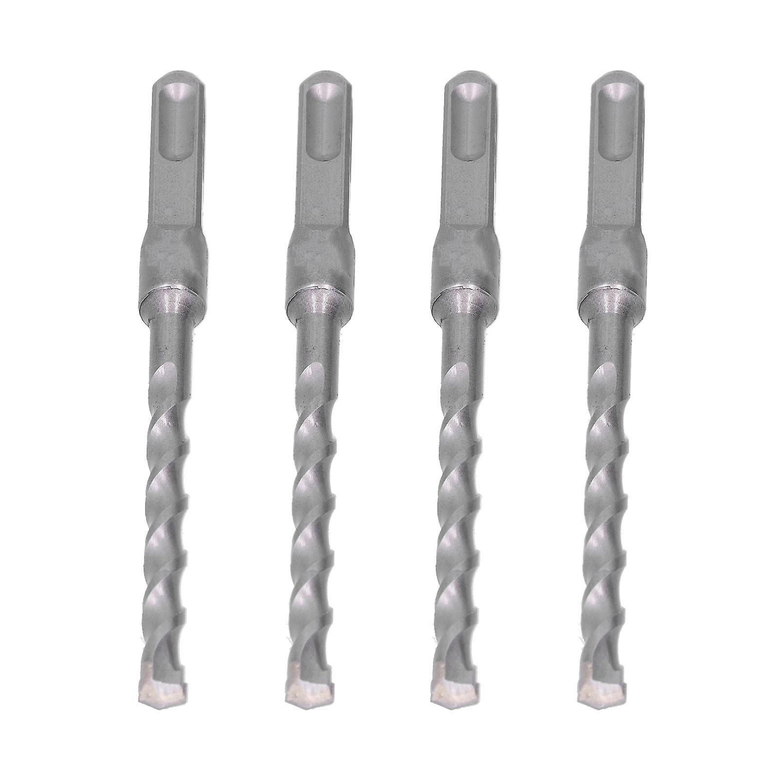 4pcs Hammer Rock Drill Bit Sturdy Durable Efficient Convenient Square Shank Drill Bits12*200mm