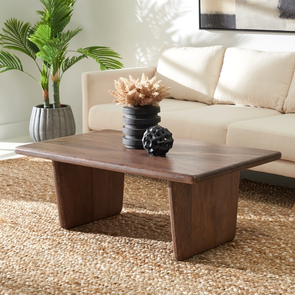 SAFAVIEH Couture Collection Felicity Walnut Wood Coffee Table   44\