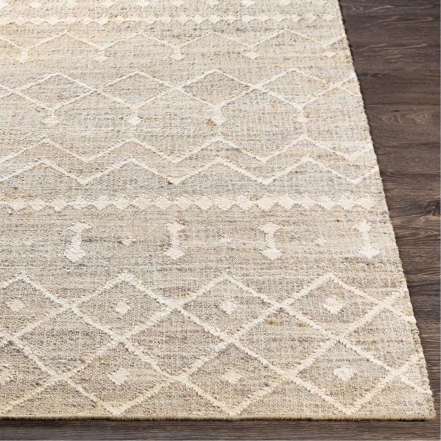 Cadence Hand Woven Rug in Camel, Cream, Khaki, Ivory, Taupe