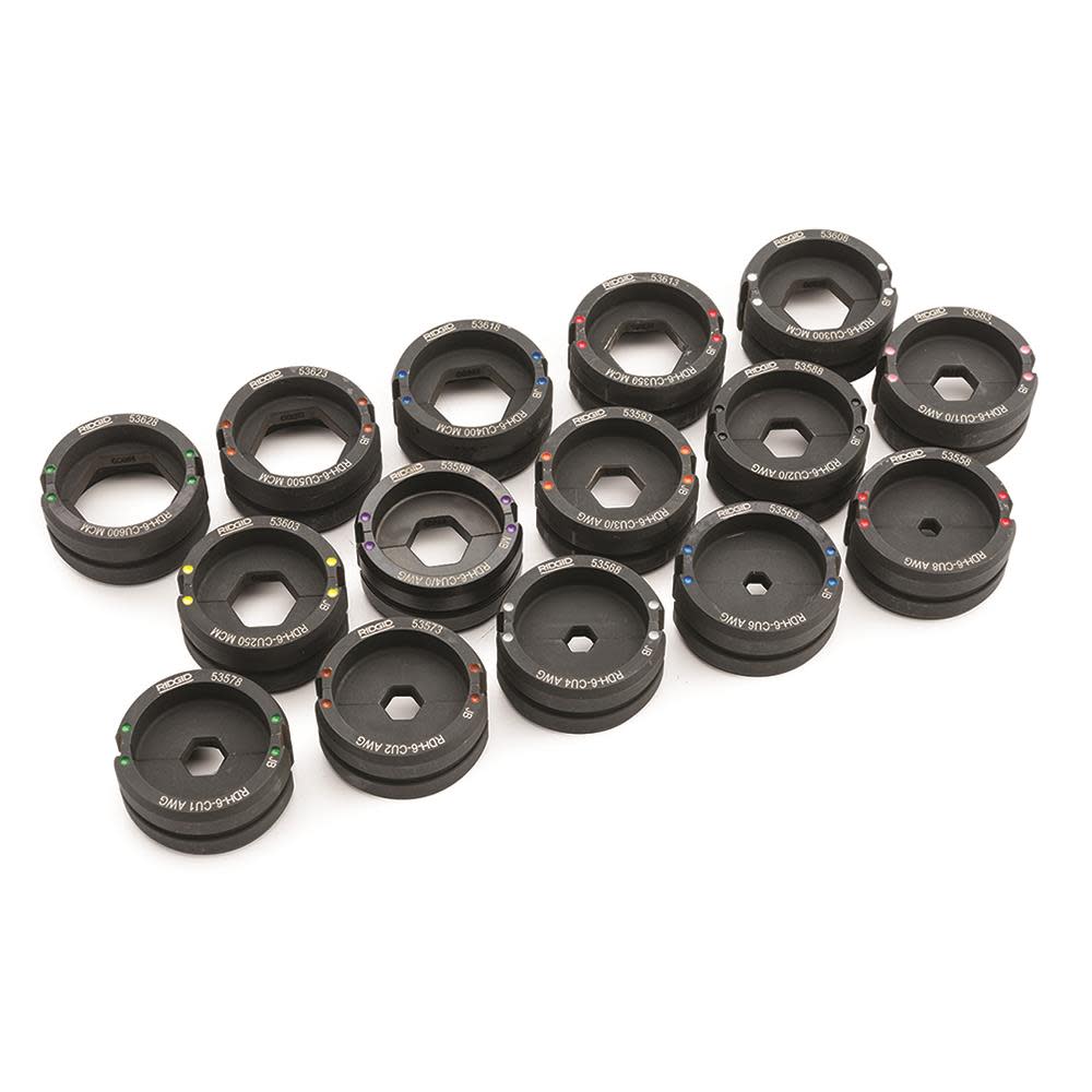 Ridgid 6 Ton Copper Round Die Set 53548 from Ridgid