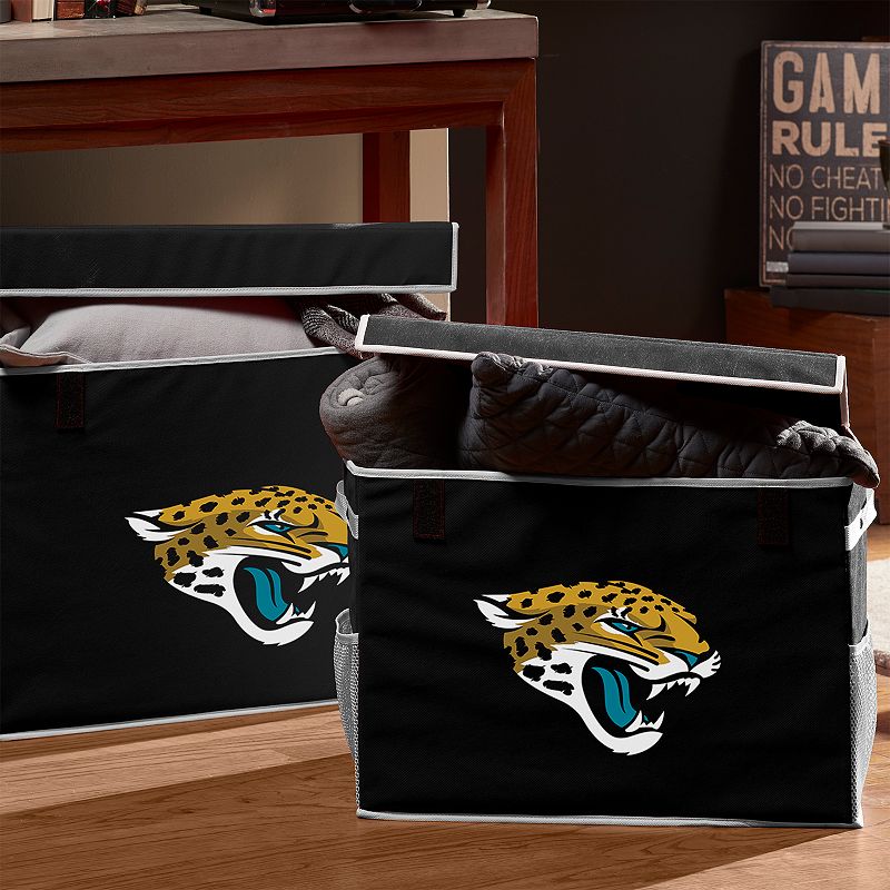 Franklin Sports Jacksonville Jaguars Small Collapsible Footlocker Storage Bin