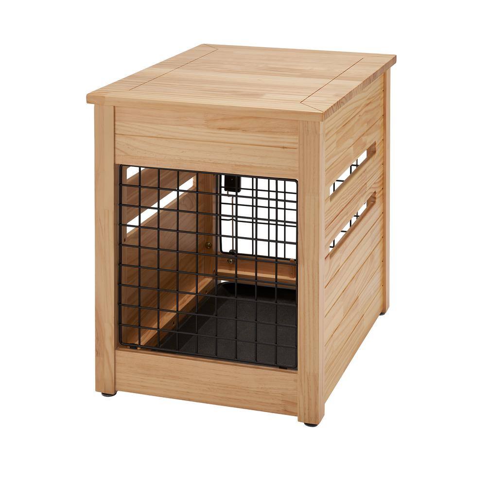 TRINITY 18 in. Pet Crate End Table w/Drawer - Natural TSKLNA-3402