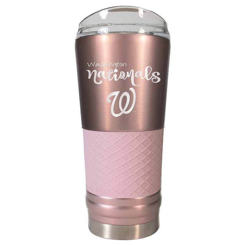 Washington Nationals 24 oz Rose Gold Finish Vacuum Insulated MLB Hydration Water Bottle