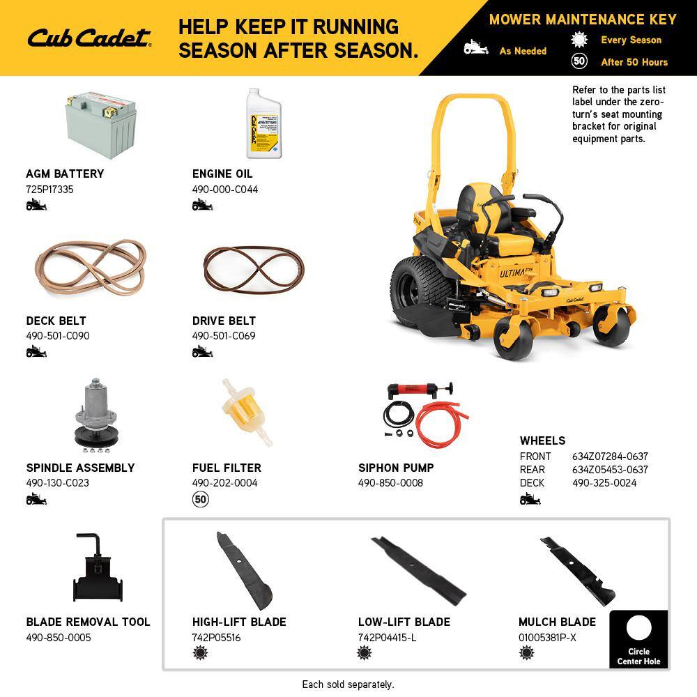 Cub Cadet Ultima ZTX4 60 in. Fabricated Deck 24 HP V-Twin Kohler 7000 Pro Series Engine Zero Turn Mower with Roll Over Protection Ultima ZTX4-60