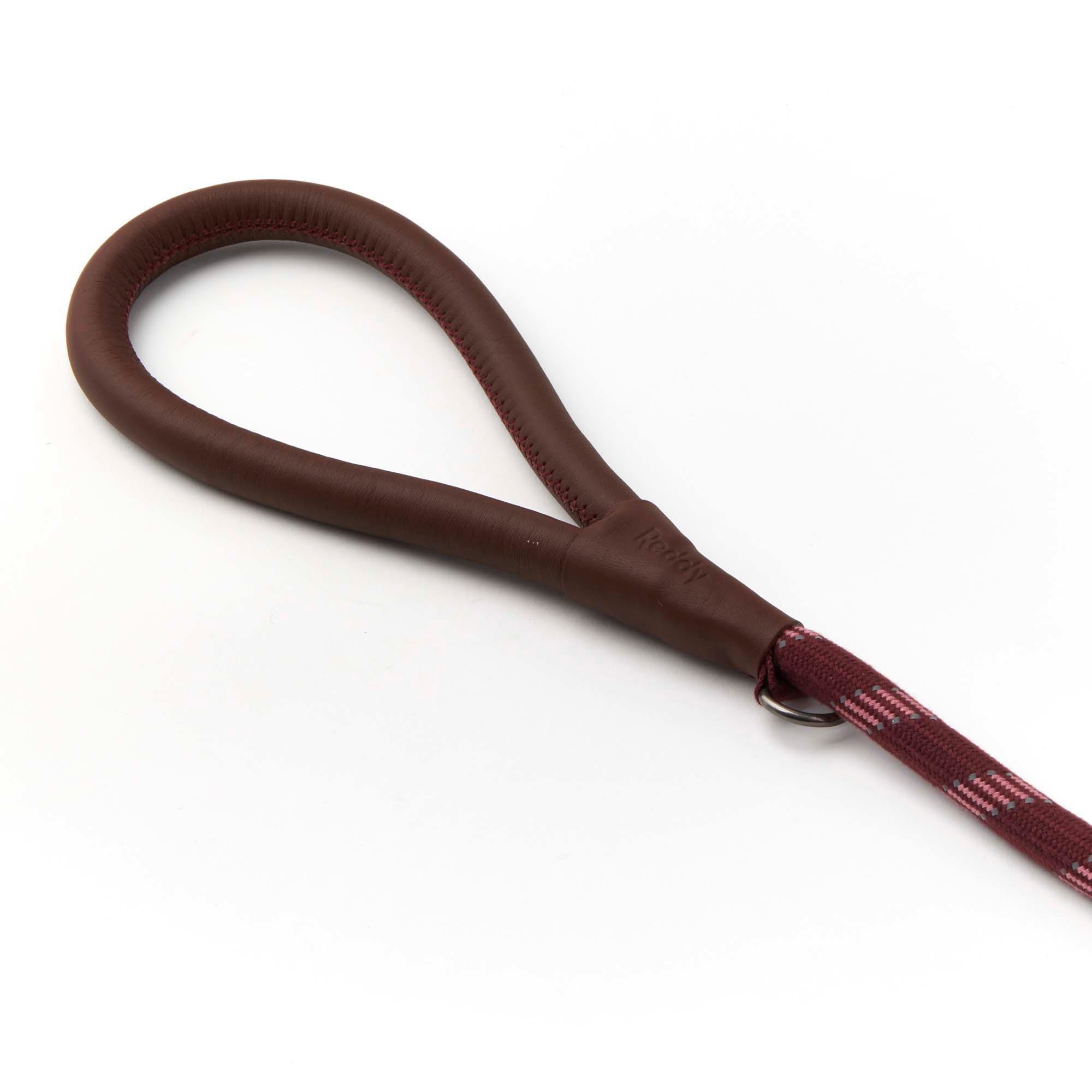 Reddy Burgundy Rope Dog Leash， 6 ft.