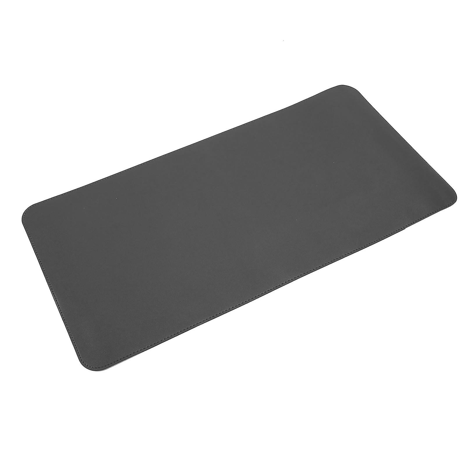 Multifunctional Table Mat Soft Cork Waterproof Oilproof Pu Writing Desk Mouse Pad(black )