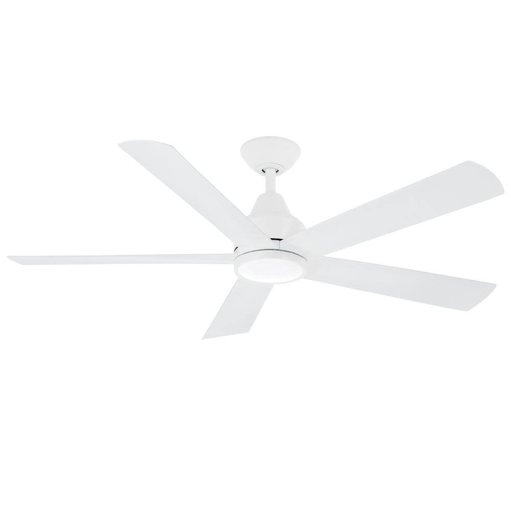 AIRE BY MINKA Bellinghman V 52 in. Integrated LED Indoor White Ceiling Fan with Light 04735