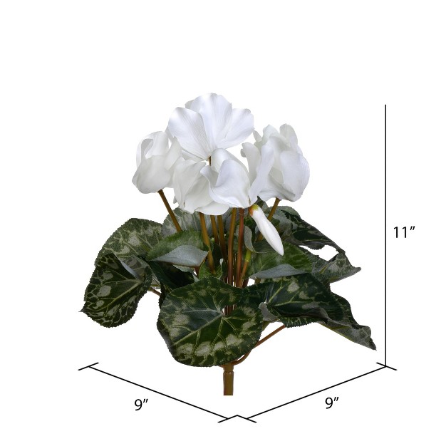 Artificial Polyester Cyclamen Bush