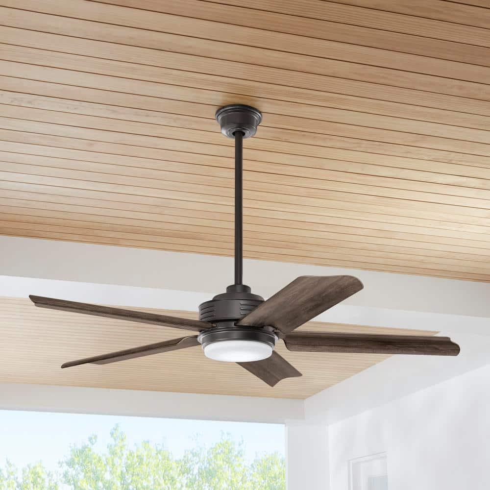 Home Decorators Collection Hansfield 56 in LED Outdoor Natural Iron Ceiling Fan with Remote Control