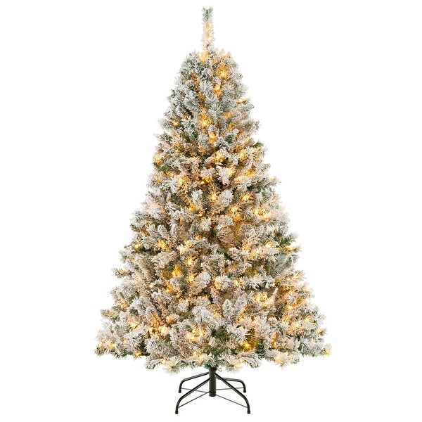 Costway 6 FT/7FT/8FT PreLit Christmas Tree 3Minute Quick Shape