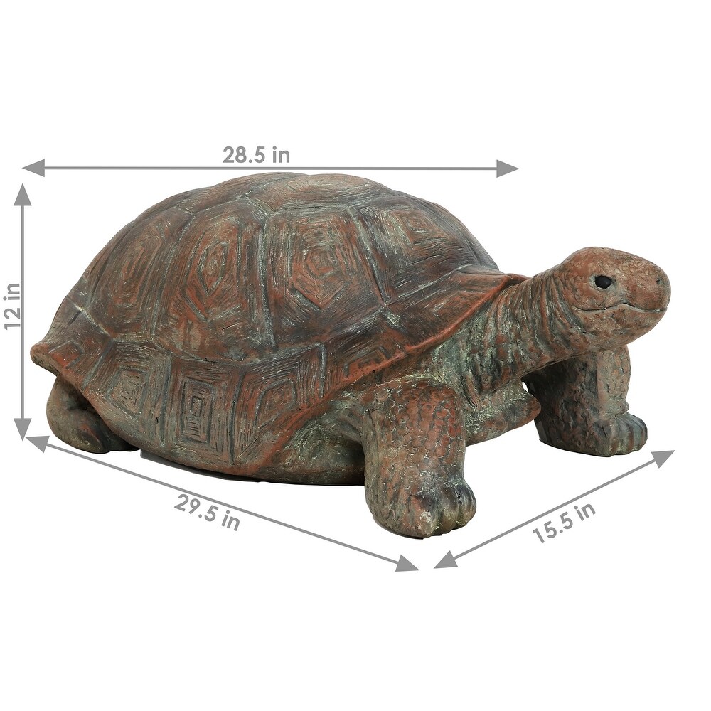 Sunnydaze Talia the Tortoise Indoor/Outdoor Lawn and Garden Statue   29.5\