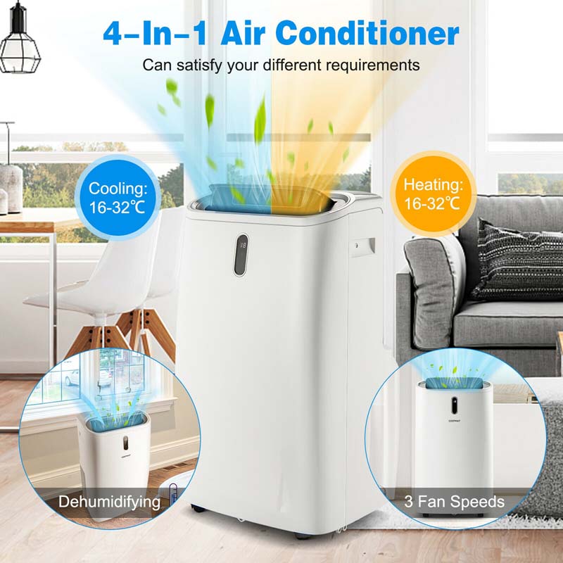 Canada Only - 12000 BTU 4-in-1 Portable Air Conditioner with Smart Control