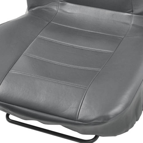 BDK PU Leather Seat Covers for SUV and Van 3 Rows Premium Leather Covers， Black Beige Gray