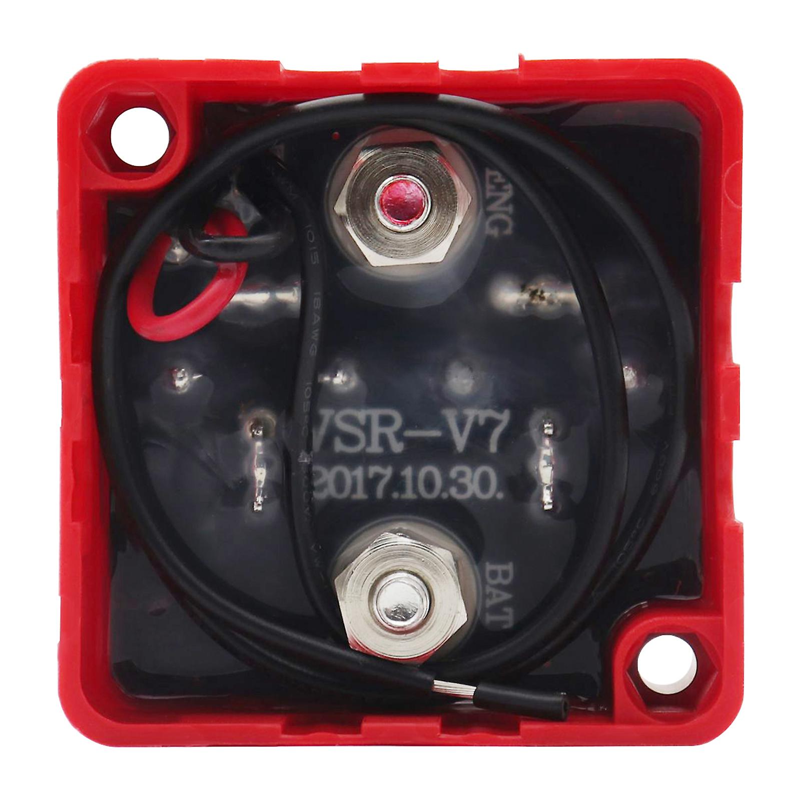 Red 12v 140 Amp Dual Battery Smart Isolator and Atv Utv Wiring Kit By Keyline Chargers - Voltage Sensitive Relay For Rv Marine Car Vehicles Truck Carava