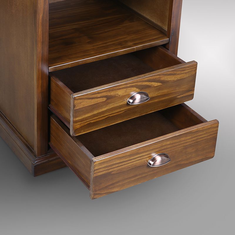 Casual Home Lincoln Nightstand and Concealed Compartment