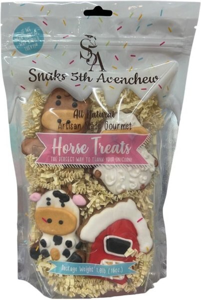 Snaks 5th Avenchew Barn Buddies Horse Treats， 10-oz bag