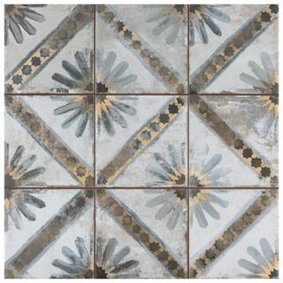 Merola Tile Harmonia Kings Marrakech Blue 13 in. x 13 in. Ceramic Floor and Wall Tile (12.19 sq. ft.Case) FPEHMMKBL