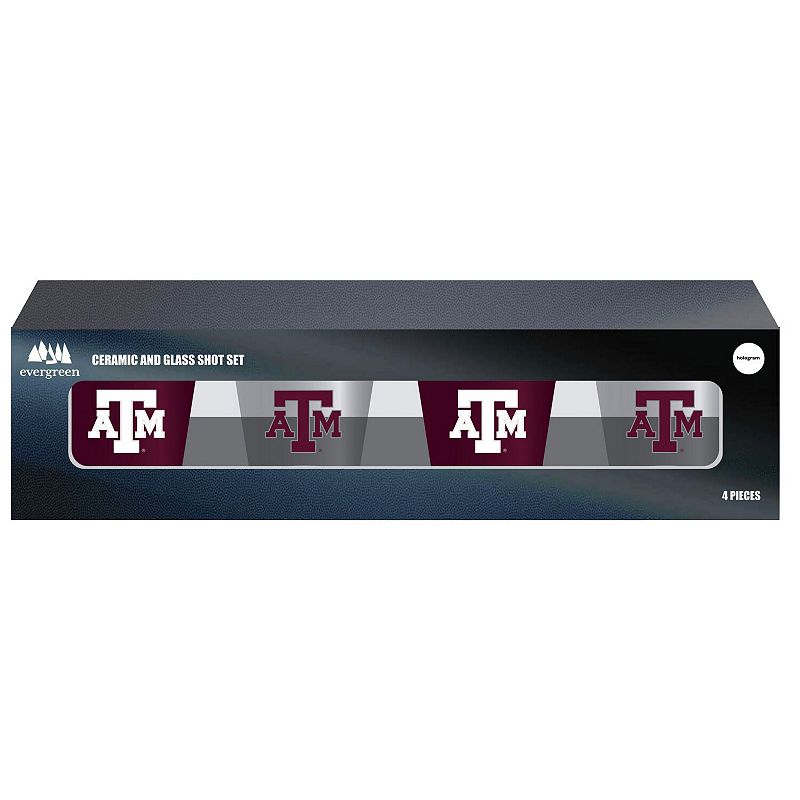 Texas AandM Aggies Four-Pack Shot Glass Set