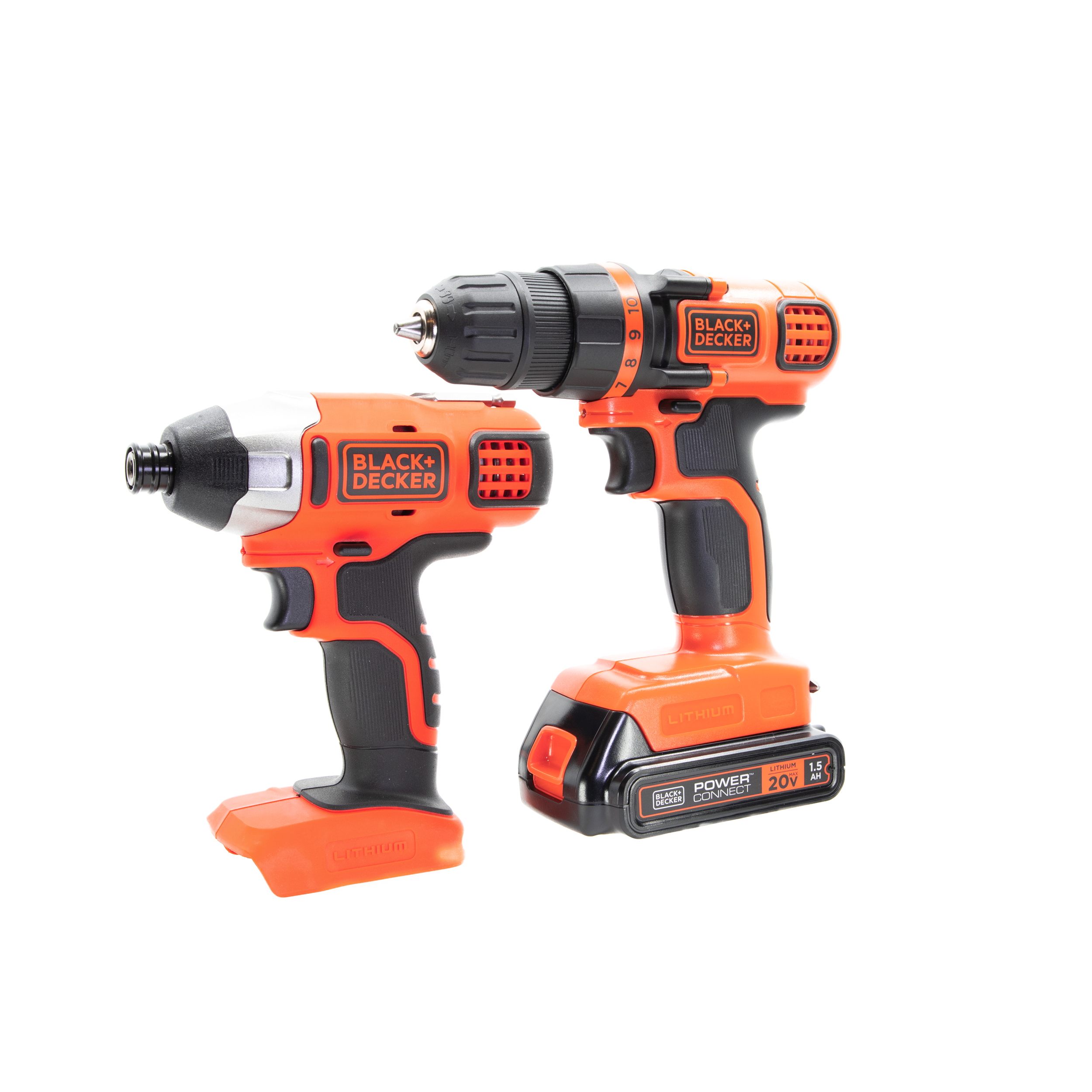 20V MAX* Cordless Drill and Impact Driver, Power Tool Combo Kit with Battery and Charger