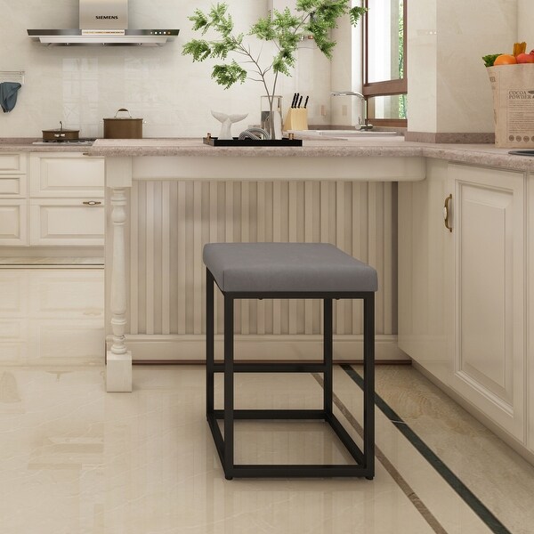 Modern Set of 2 Backless Bar Stools