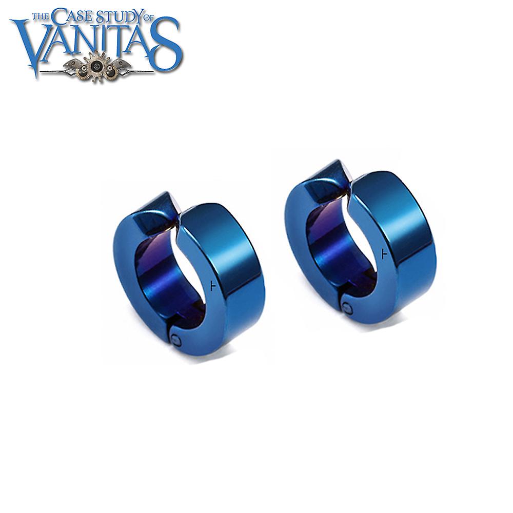 Vanitas Blue Hourglass Drop Earrings Anime The Case Study Of Vanitas Earrings Anti-allergic Ear Clips Ear Bone Buckle Jewelry，ear Bone Buckle