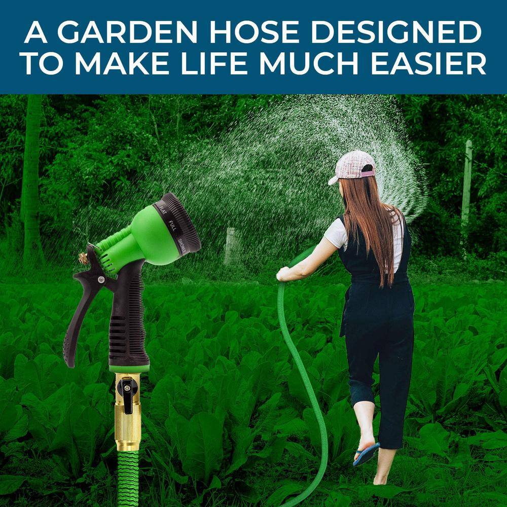 GrowGreen 34 in. x 100 ft. Expandable Garden Hose 82-GHB-100-HD