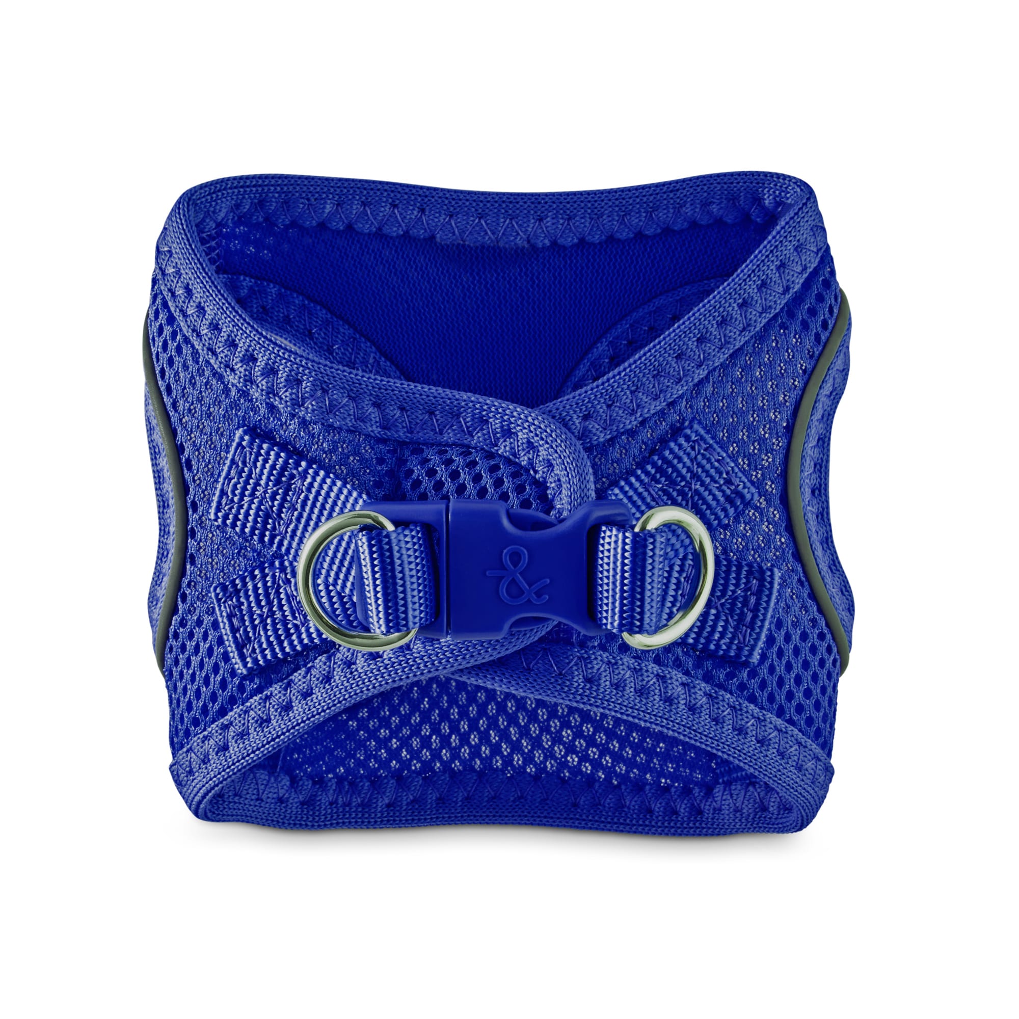 YOULY Blue Reflective Mesh Dog Harness， XX-Small/X-Small