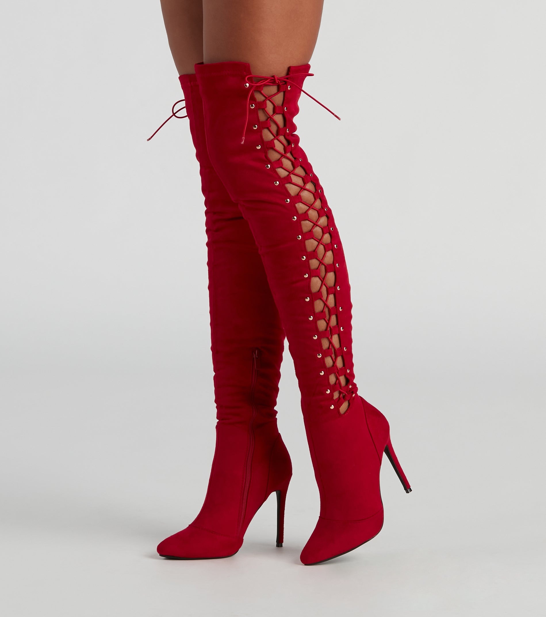 My Scene Lace Up Over The Knee Boots