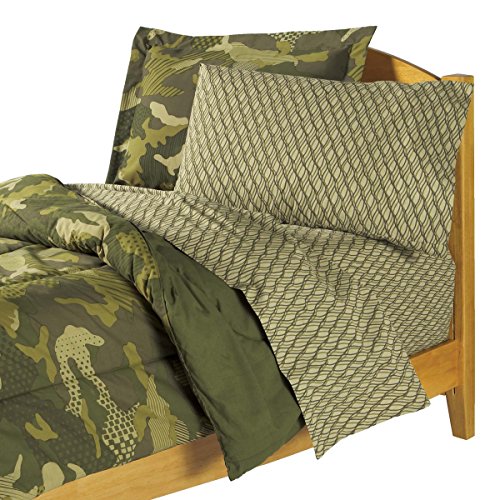 Dream Factory Geo Camo Twin 5 Piece Comforter Set， Cotton/Polyester， Camouflage， Multi