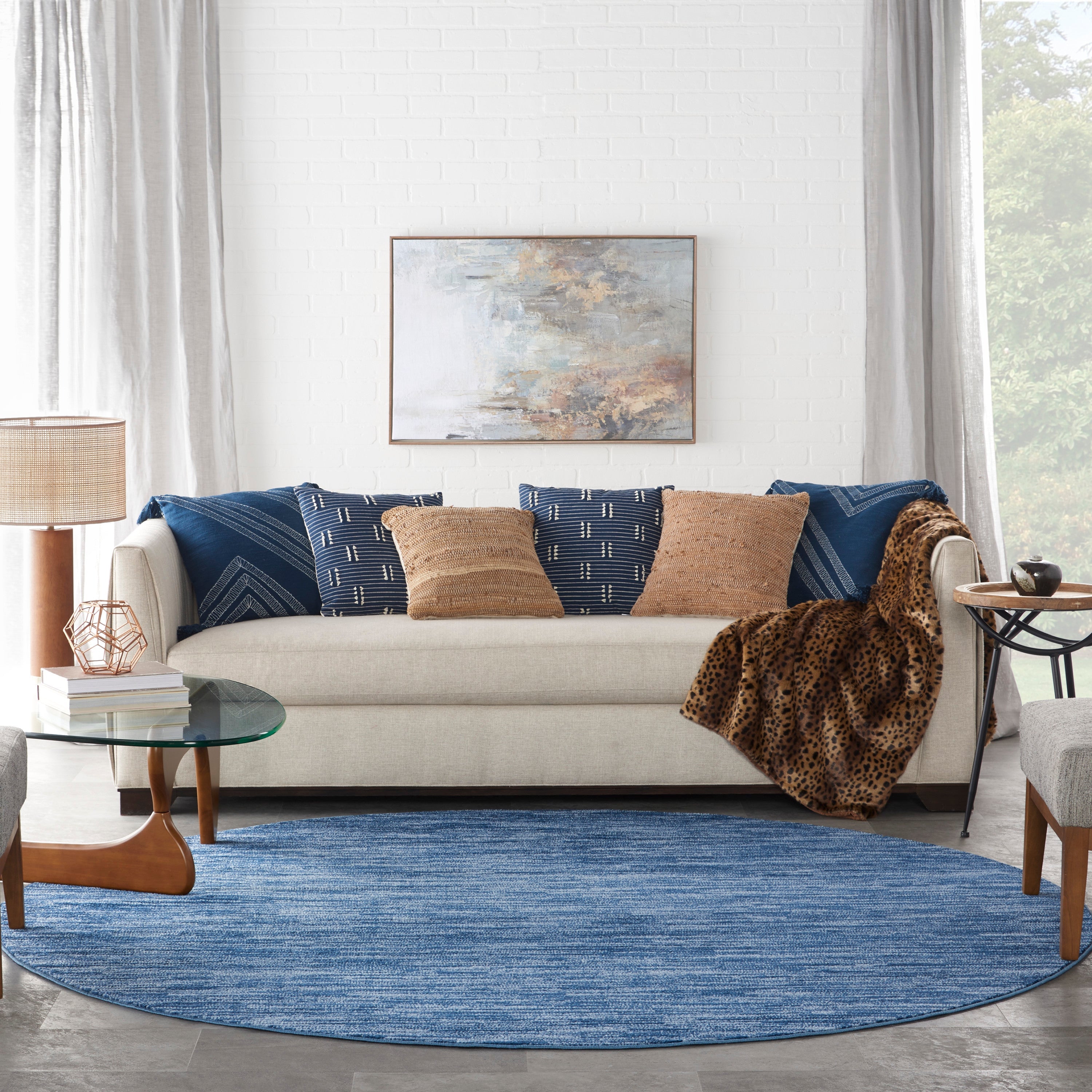 Nourison Essentials Navy/Blue Rug