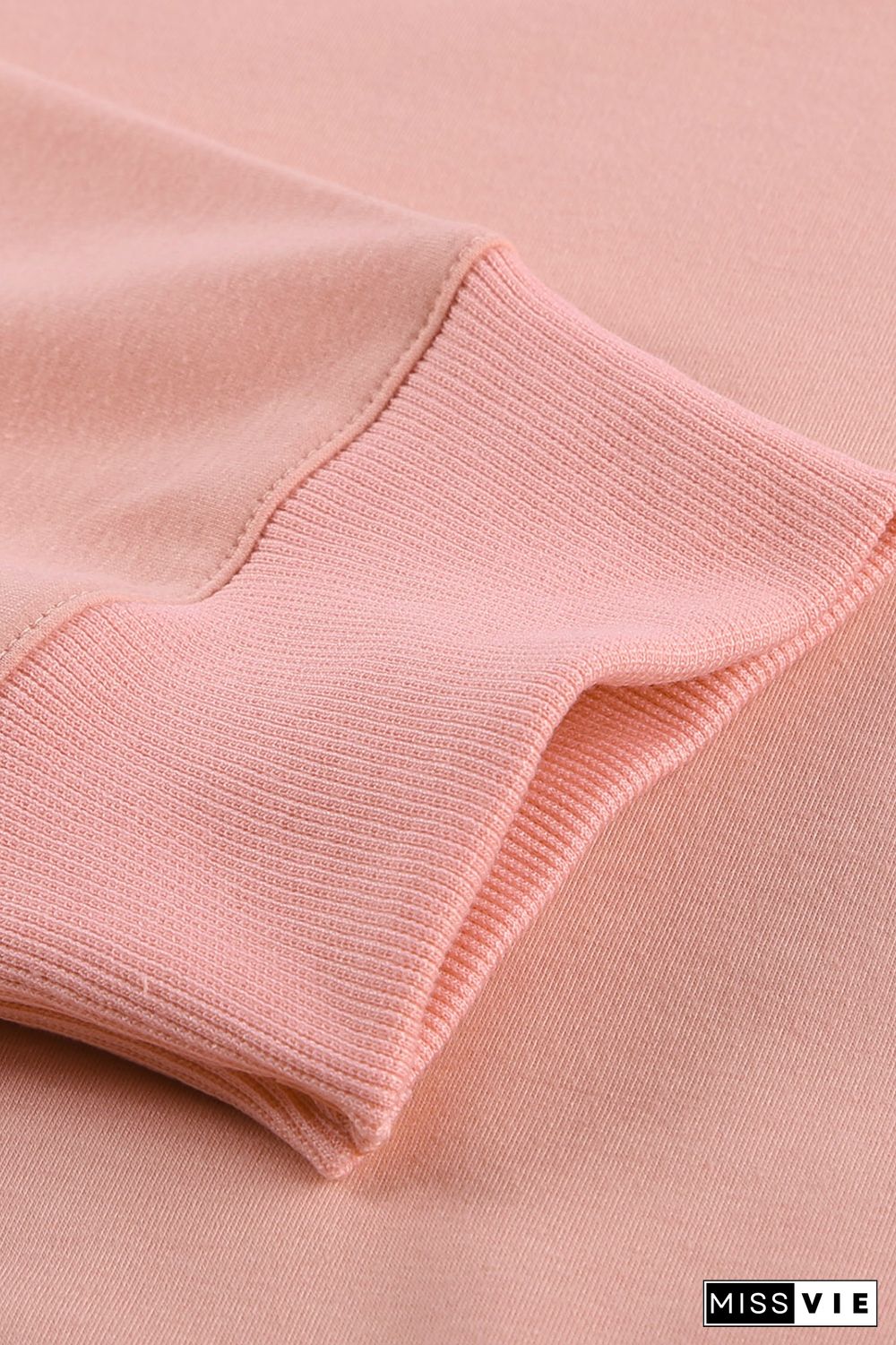 Pink Wash Fleece Pullover Sweatshirt