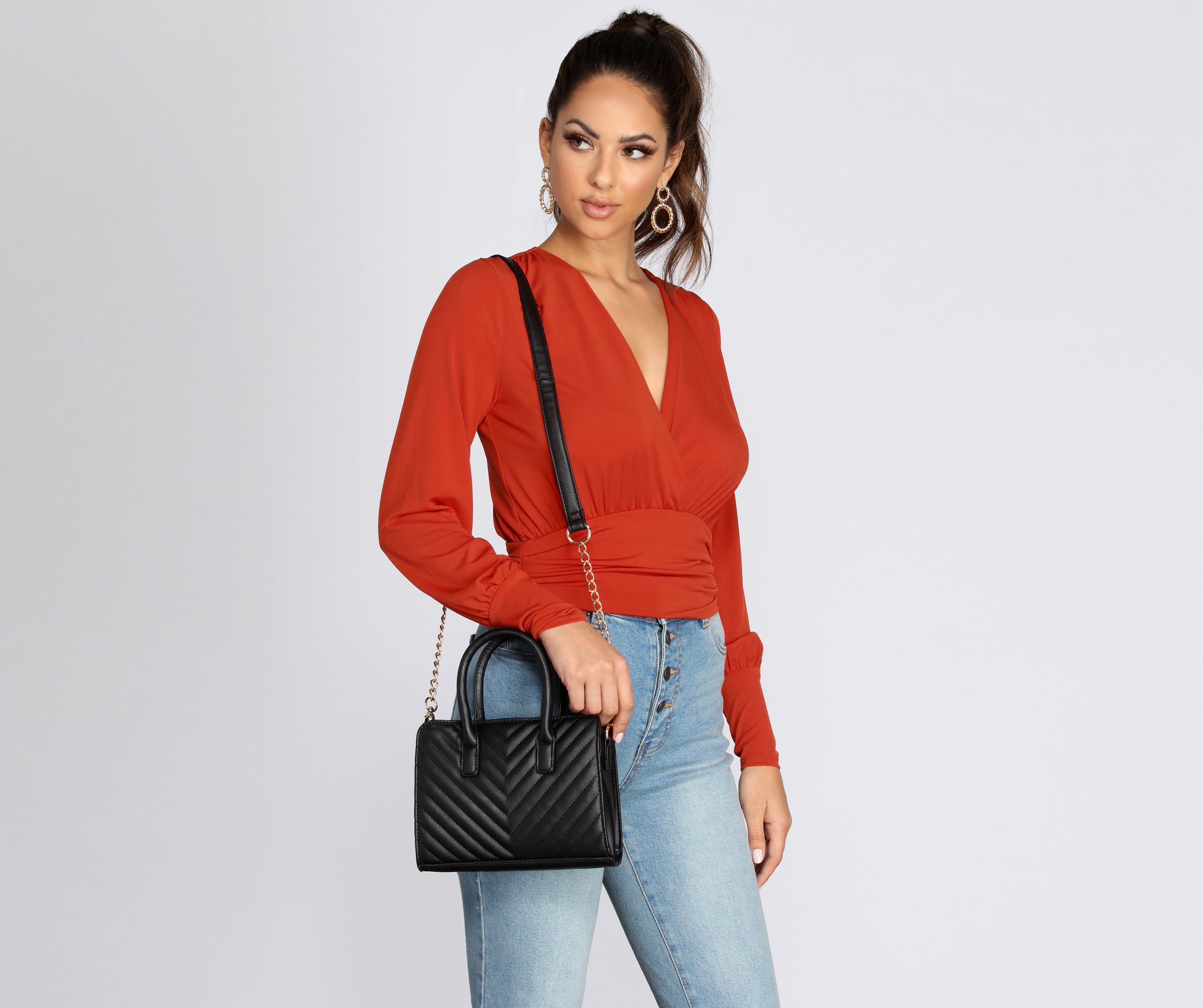 Cross-body Quilted Satchel