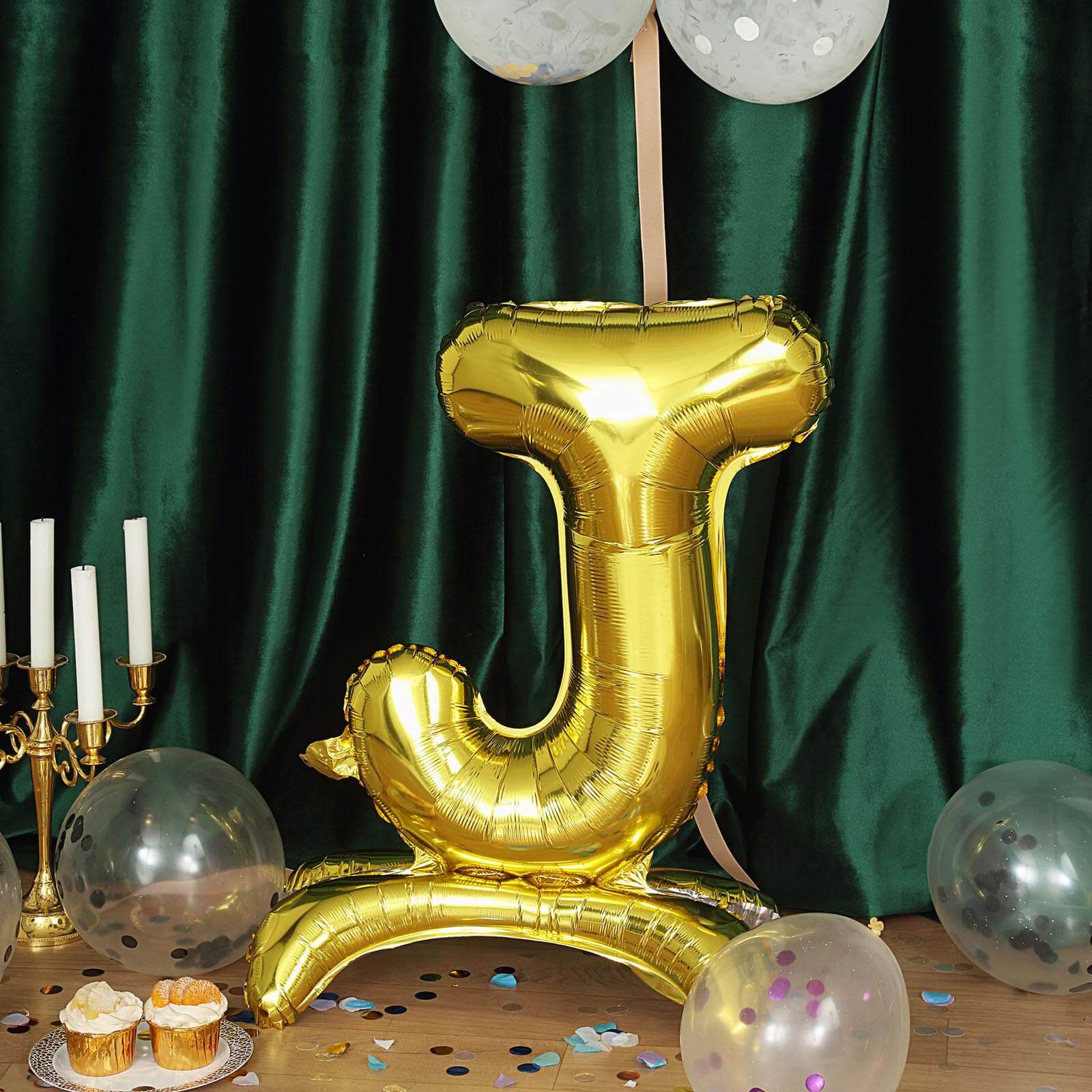 Gold Self Standing Helium/Air Mylar Foil Letter and Number Balloons 27