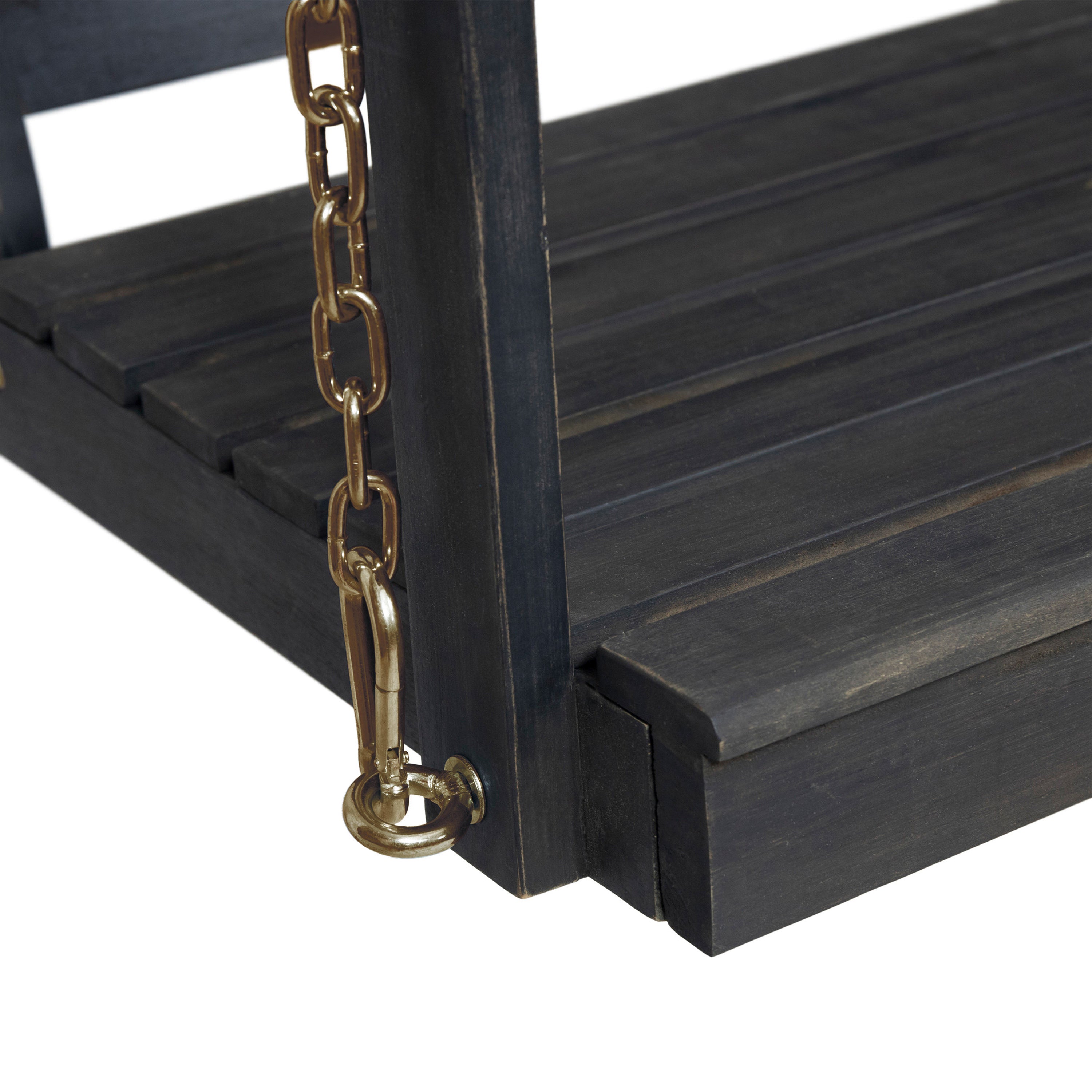 Lilith Outdoor Aacia Wood Porch Swing