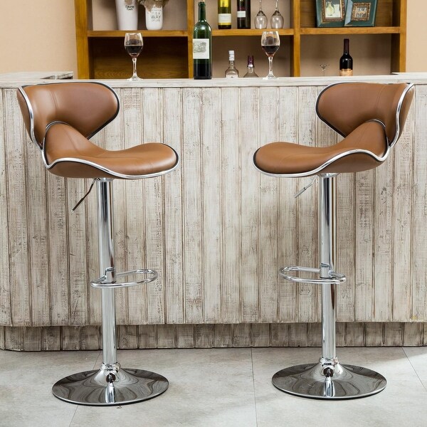 29 in. Backless Wood Sonoma Bar Stool - Chestnut Wire-Brush Finish