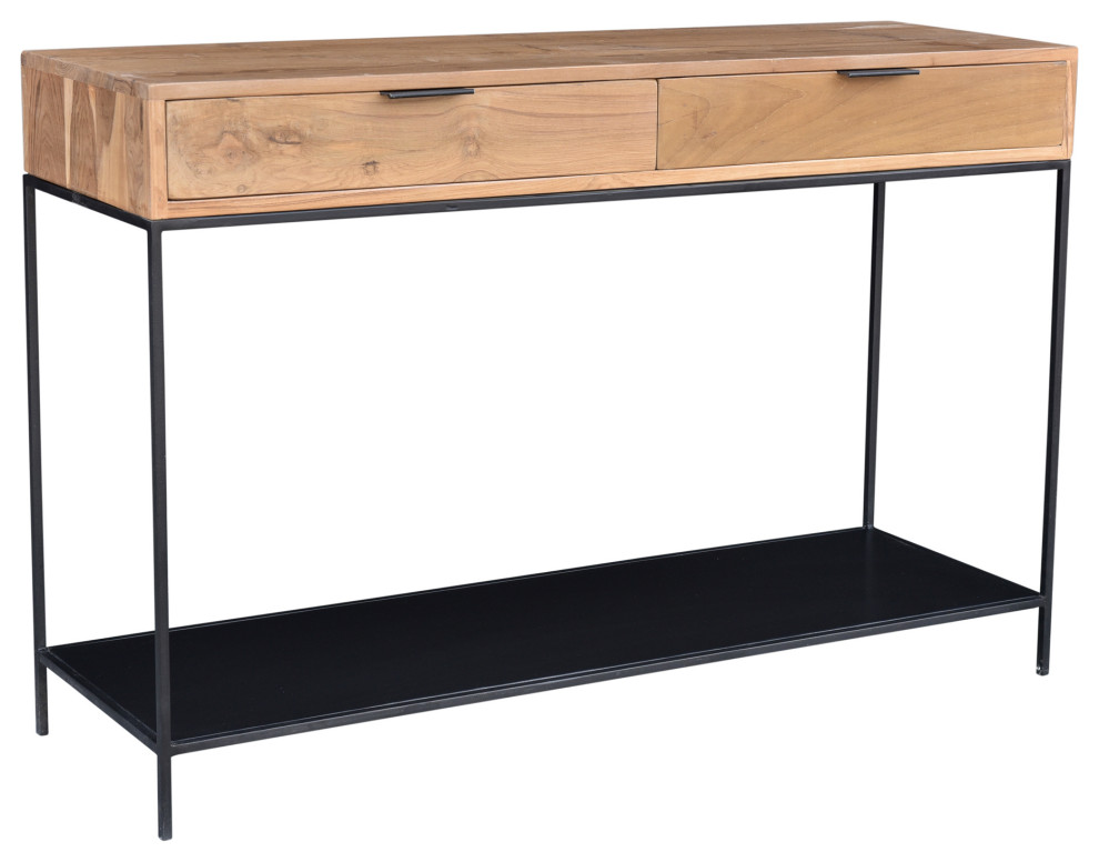 Joliet Console Table   Industrial   Console Tables   by Homesquare  Houzz