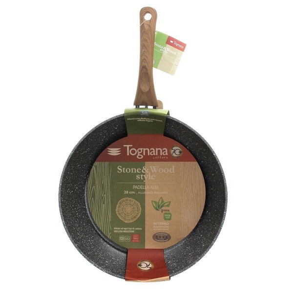 Wood and Stone Style Fry Pan