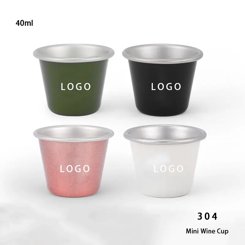 Factory outlet 350ml/40mlStainless steel water cup High temperature resistance Camping coffee cups Customizable logo