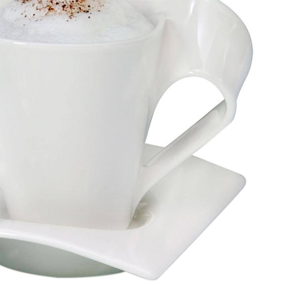 Villeroy  Boch New Wave Caffe 11.75 oz. White Coffee Set (6-Piece Set) 1024847262