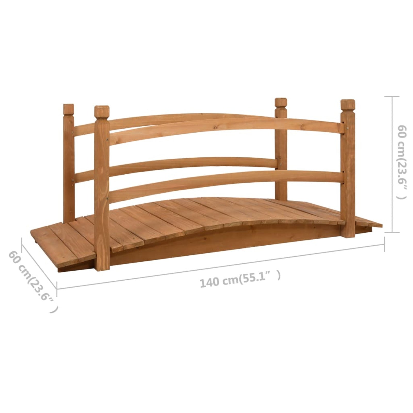 Garden 55.1"x23.6"x23.6" Solid Firwood