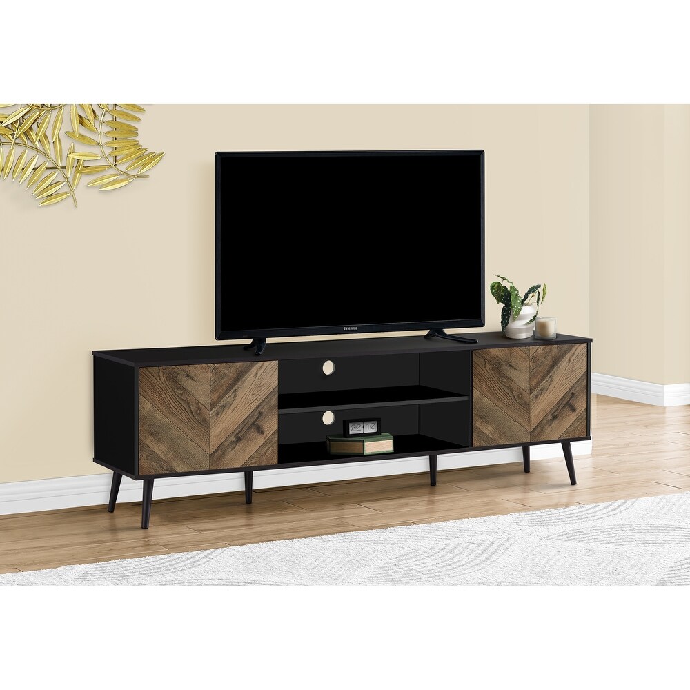 Rectangular TV Stand with Storage Cabinet   71\