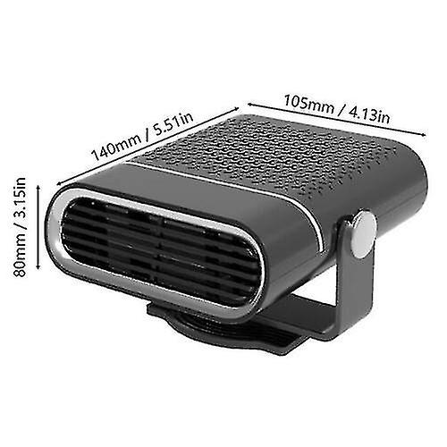 24v 150w Demister Car Truck Portable 2 In 1 Heater Cooler Fan Plugin Dryer