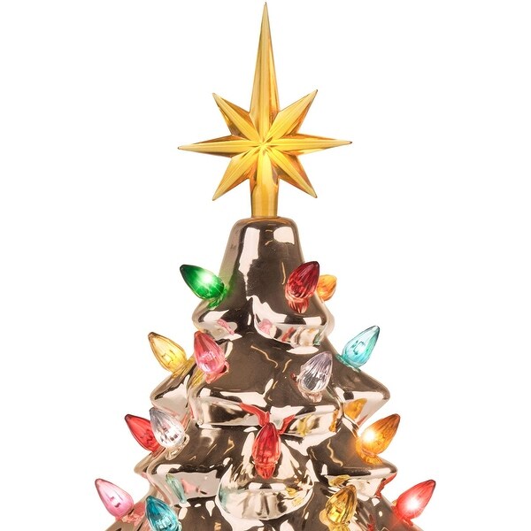 RJ Legend Cordless Hand Painted Ceramic Tree (9 Inch/ 15 Inch)