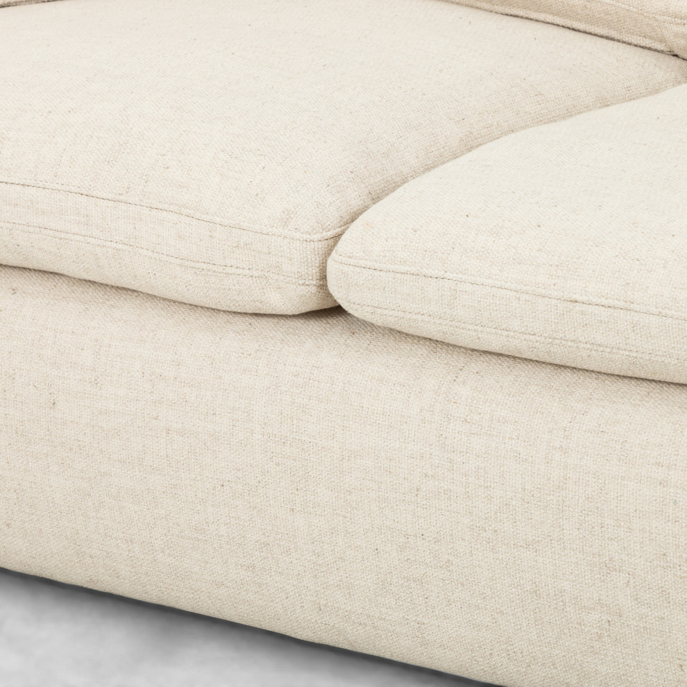 Plume Sofa  96 quot  Thames Cream   Transitional   Sofas   by Four Hands  Houzz